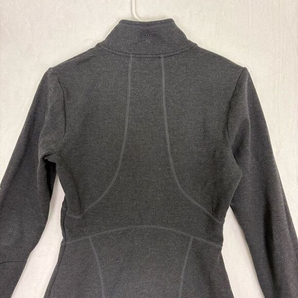 Athleta Women's Grey Quarter Zip Long Sleeve Workout Dress Size Small - Picture 8 of 13